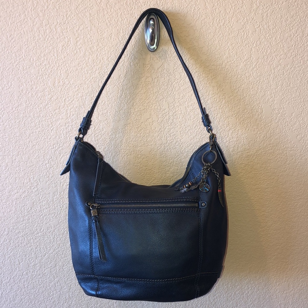 The Sak Black Leather Shoulder Bag